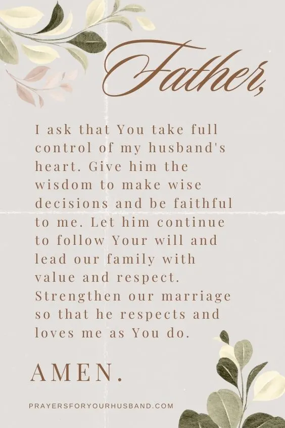 Prayer For My Husband To Respect Me