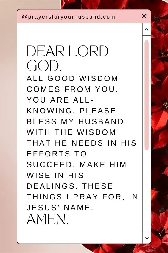 Prayer For My Husband To Succeed