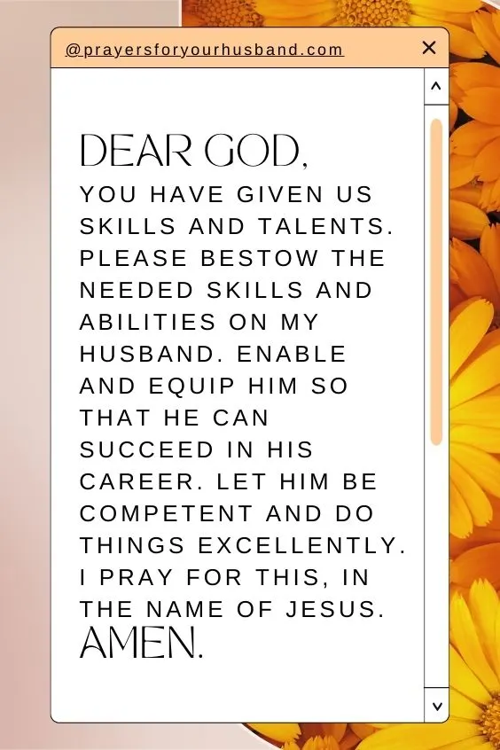 Prayer For My Husband To Succeed