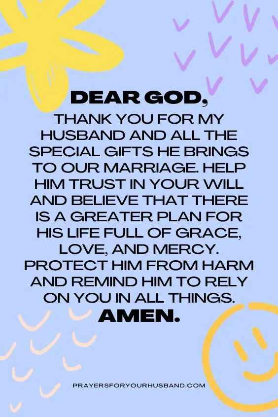 Prayer For My Husband's Day