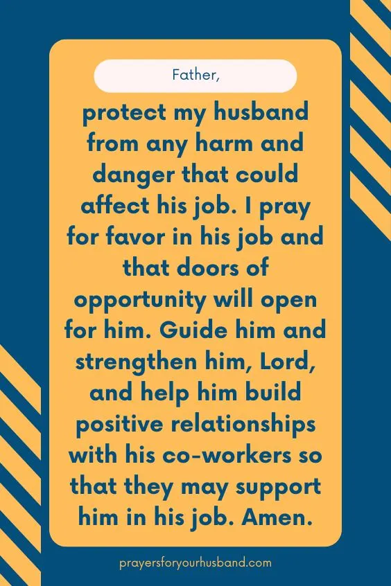 Prayer For My Husband's Job Security