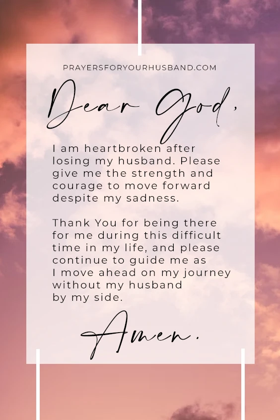 Prayer After Death of Husband Prayer After Death of Husband