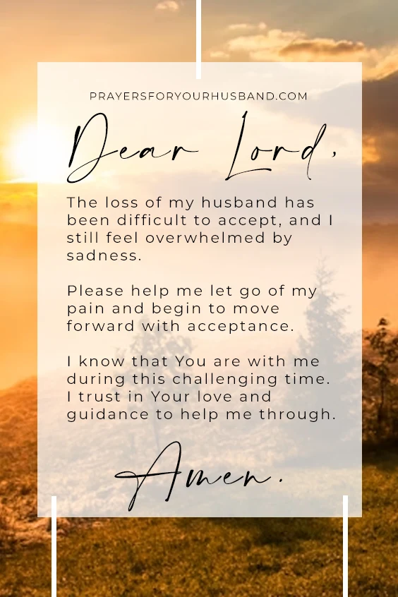 Prayer After Death of Husband Prayer After Death of Husband