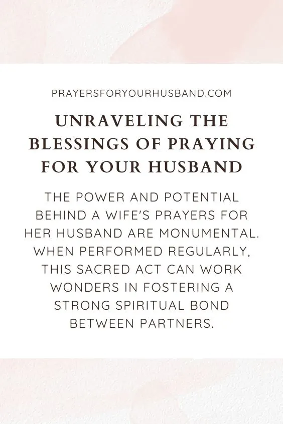 Why Is It Important for a Wife to Pray for Her Husband?