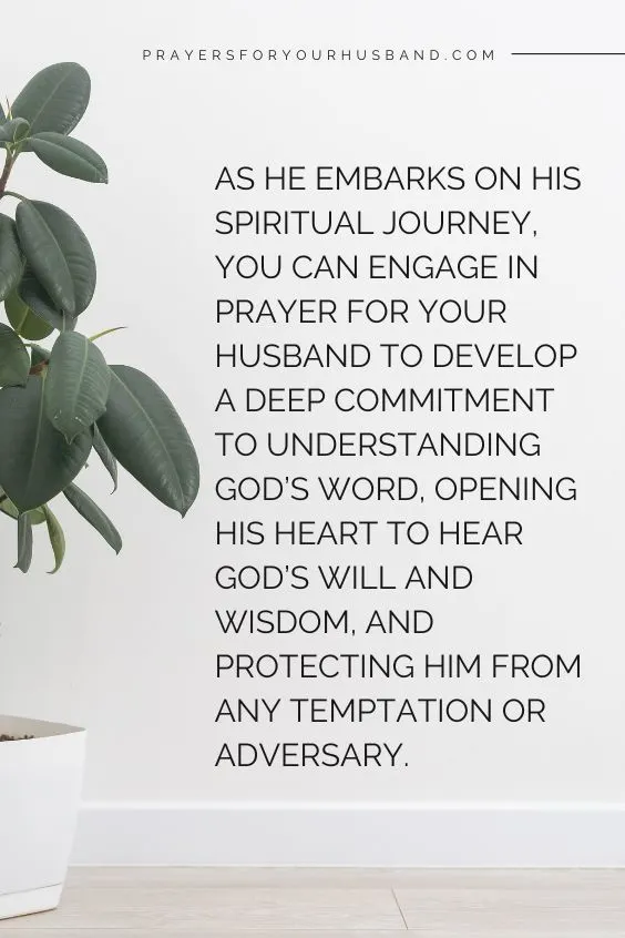 Encouraging Prayers For Husband&rsquo;s Spiritual Journey And Guiding Him Towards Spiritual Maturity
