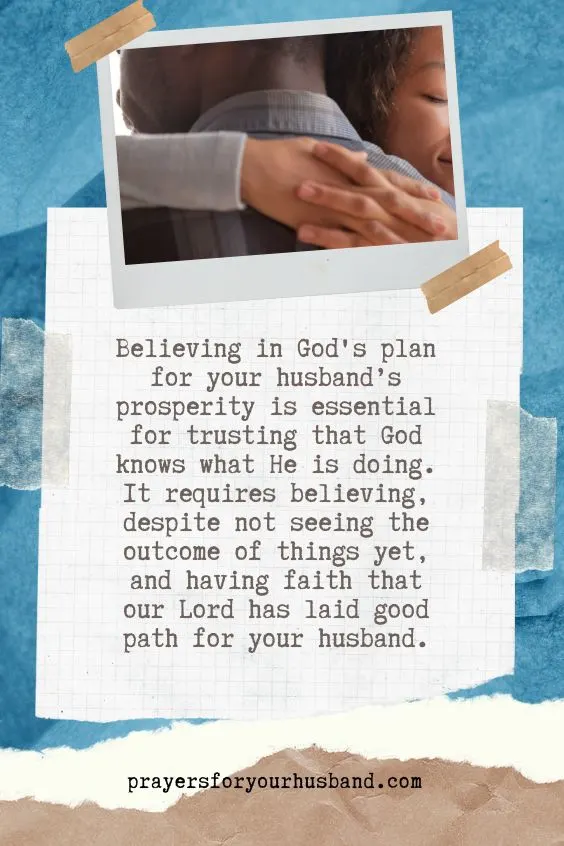 Believing In God&rsquo;s Plan for Your Husband's Prosperity and Fulfillment