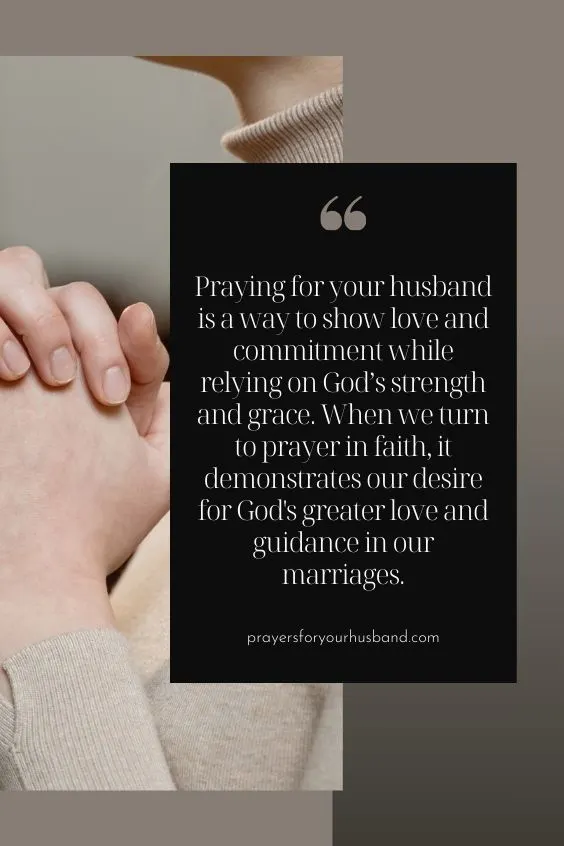 Blessing Your Husband with Prayer to Seek Strength in God's Love