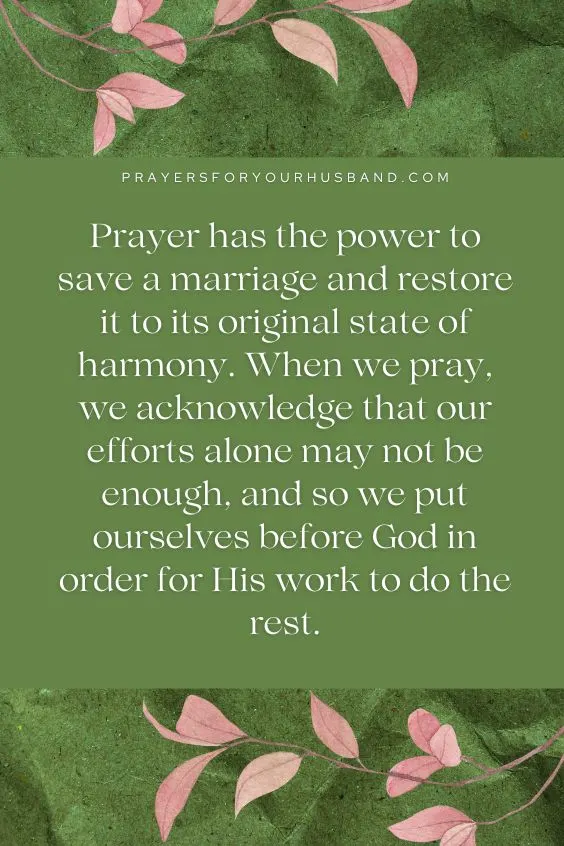 Can Prayer Save a Marriage?