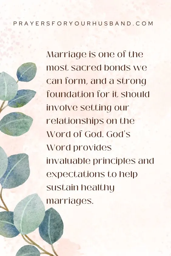 Creating a Solid Foundation: Unity in Marriage