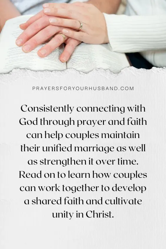 Cultivating A Unified Marriage Through Prayer And Faith Cultivating a Unified Marriage Through Prayer and Faith