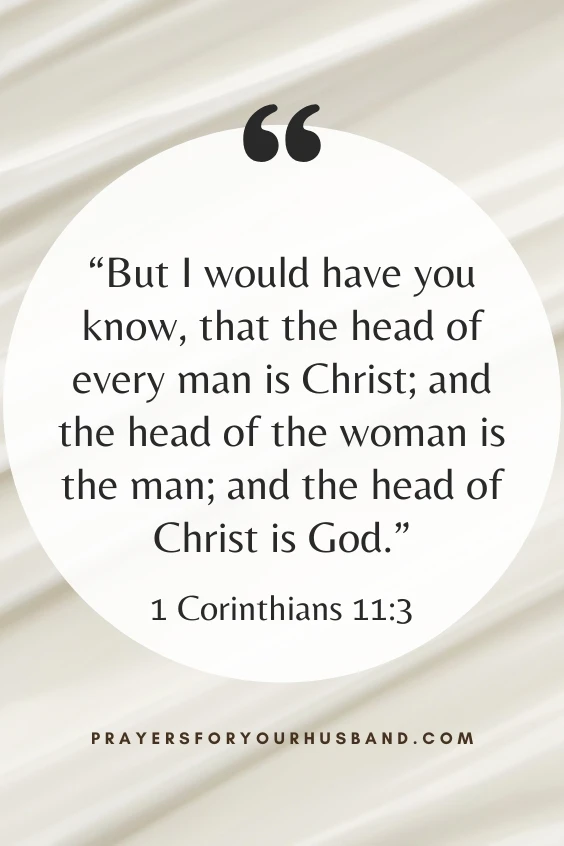  But I would have you know, that the head of every man is Christ; and the head of the woman is the man; and the head of Christ is God